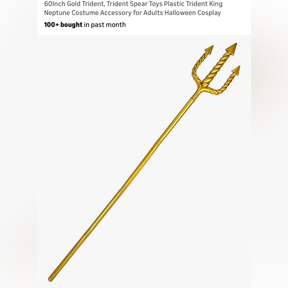 King Triton costume accessories. Aqua man, Neptune - Picture 4 of 9